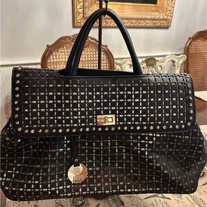 Black Studded Handbag